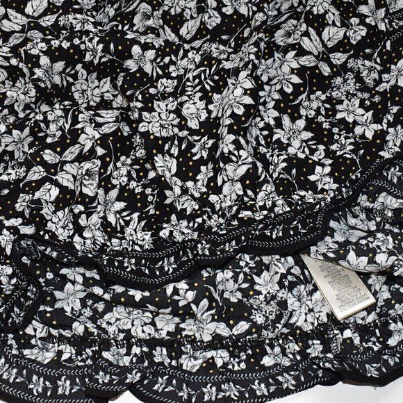 Max Studio Short Flutter Sleeve Floral Pullover Blouse Top Size XS - Picture 10 of 11